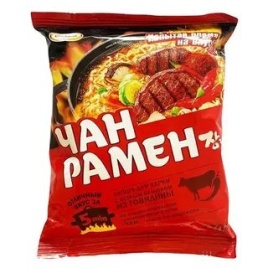 Чан Рамен традиц. кор. лапша с говядиной 120 гр. упак (20 шт.)