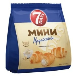 Круассан "7-Дней" 123 гр. Ваниль упак (18 шт.)