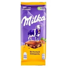 Милка Цельный Миндаль 85 гр.