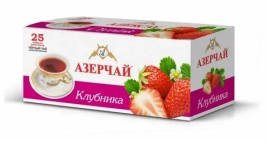 Азерчай Черный с аром клубника 25 пак.