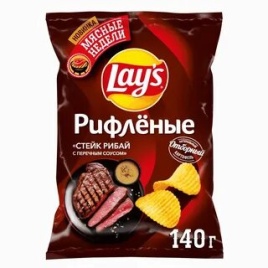 Лейз 140 гр. Стейк Рибай упак (19 шт.)