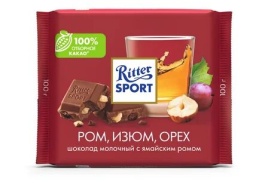 Ритер Спорт Ром+орех+изюм