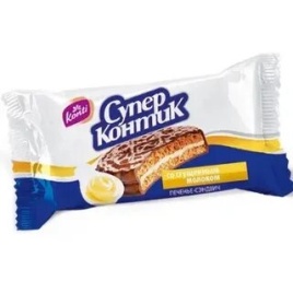 Печенье-сэндвич Супер-Контик 100 гр. Сгущенка