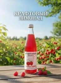 Крафтовый лимонад Малина/Сливки 0,5 л. ст (12)