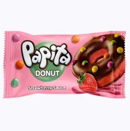 Донат Папита Клубничный драже 40 гр. (24 шт.)