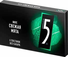 Ригли 5 Мятный блок (15 шт.)