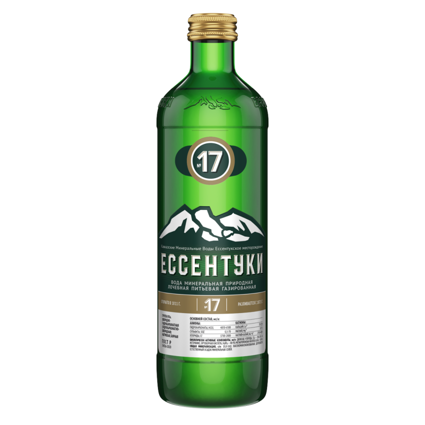 Ессентуки №17 0,5 л. ст. (20 шт.) (Холдинг Аква) фото 1