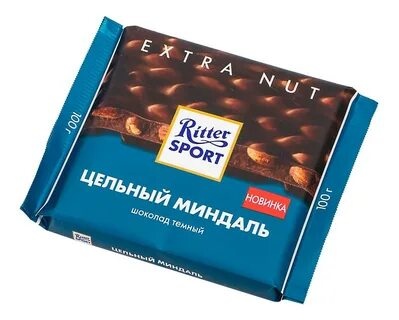 Ритер Спорт Темный с миндалем фото 1