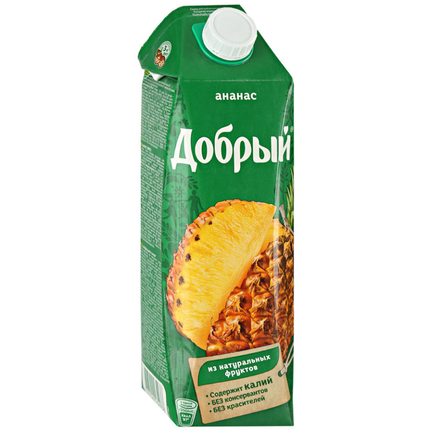 Добрый Ананас 1л. (12 шт.) фото 1