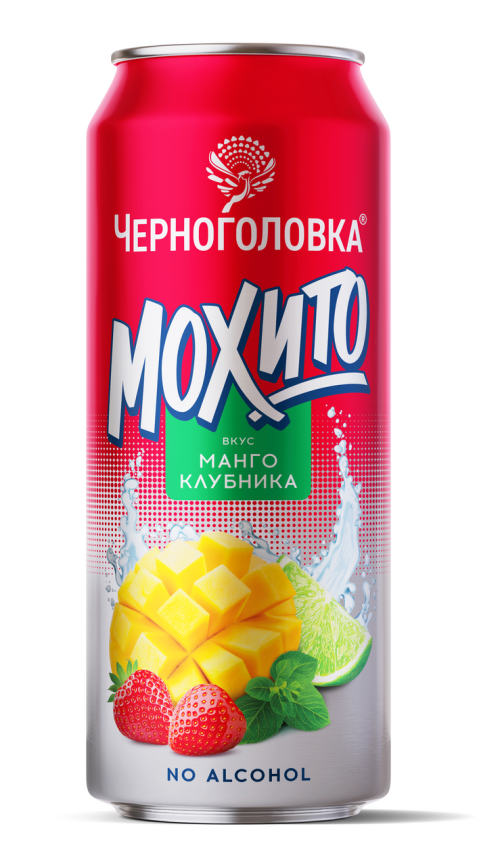 Черноголовка Мохито Клубника Манго 0,45 л. (12 шт.) ж\б фото 1