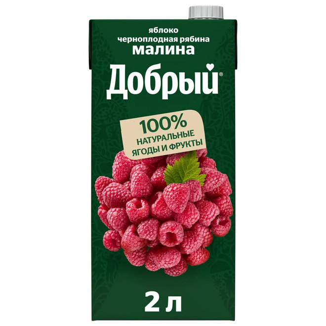Добрый Малина Яблоко Рябина 2л. (6 шт.) фото 1