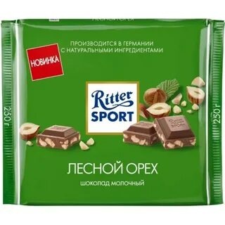 Ритер Спорт Молочный дробленый фундук фото 1