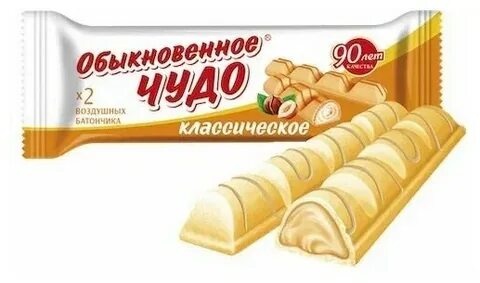Вафли Чудо классические 40 гр. блок (24 шт.) фото 1